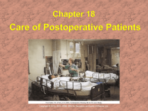 Chapter 18, Postoperative Patients