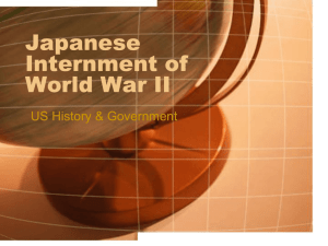 Japanese Internment of World War II