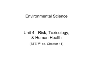 Unit 4: Toxins