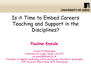 Is it Time to Embed Careers Teaching and