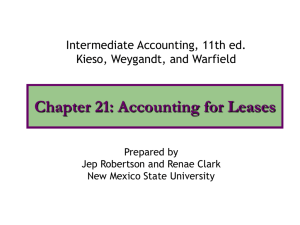 KWW Chapter 21: Accounting for Leases