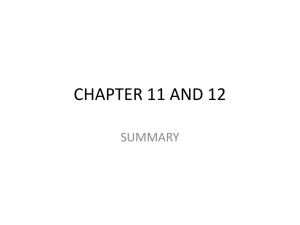 CHAPTER 11 AND 12