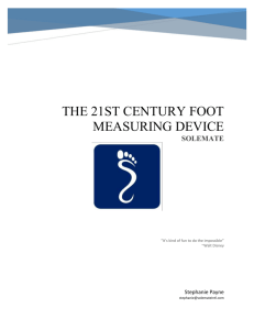The 21st Century Foot Measuring Device
