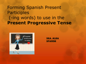 Forming Spanish Present Participles (