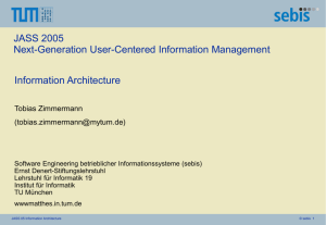 JASS 2005 - Next Generation User-Centered Information Management