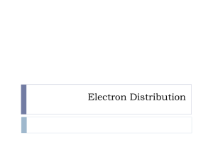 Electron Distribution - Mrs. Loweke AP Chemistry