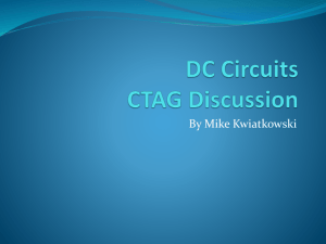 DC Circuits CTAG Discussion