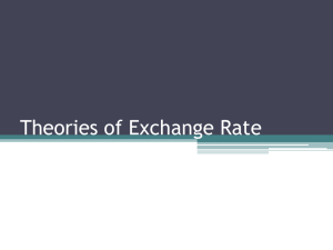 Theories of Exchange Rate