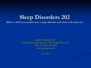 Sleep Disorders and Stroke - Sleep, Chronic Pain, and Headaches