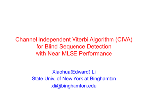 Channel Independent Viterbi Algorithm (CIVA)