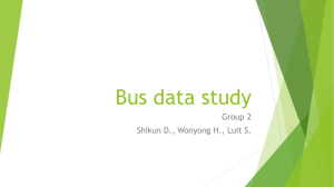 Bus data study