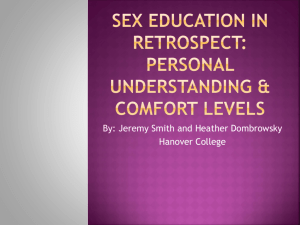 A Study of how people understand their own sex education