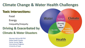 Slides: Impact on Water - Physicians for Social Responsibility
