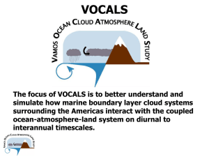 VOCALS Process Study Foci