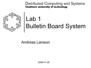Lab 1 - Bulletin Board System