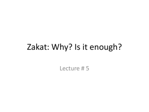 Zakat: