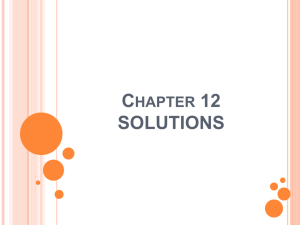 Chapter 12 SOLUTIONS