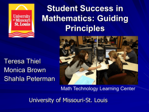 Impact on Student Learning - Mathematics and Computer Science