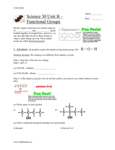 2 - Functional Groups Notes Handout