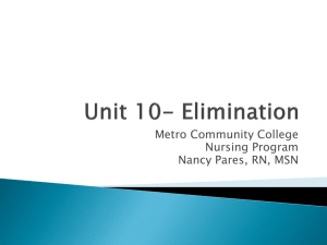 Nurs1510/Unit 10- Elimination