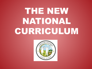 New National Curriculum - Carlton Central Junior School