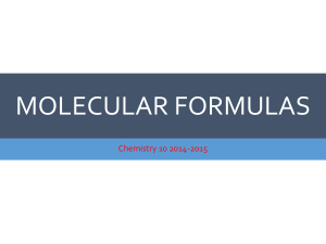 C.10: Empirical and Molecular Formulas