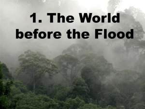 The world before the Flood - Kettering Christadelphians