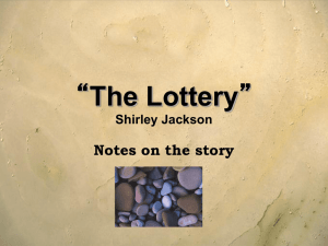 The Lottery - Galasso.ca