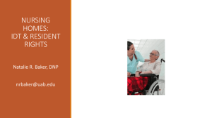 NURSING HOMES: IDT & RESIDENTS RIGHTS