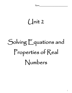 On your own, make an example using Real Numbers