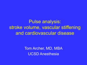 stroke volume, vascular stiffening and cardiovascular disease