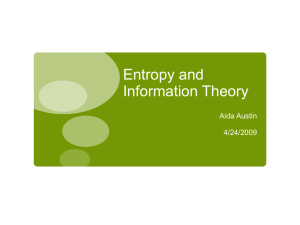 Entropy and Information Theory - T