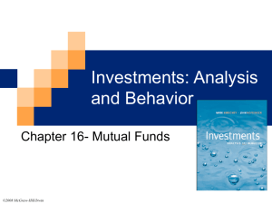 Chapter 16 Mutual Funds