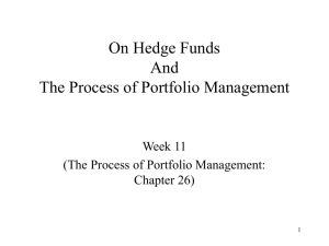 On Hedge Funds