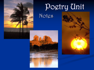 Poetry Unit