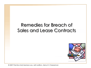 Chapter 019 - Formation of Sales & Lease