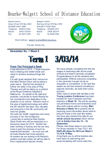 02 Newsletter No'1 Term 1 Week 36  - Bourke