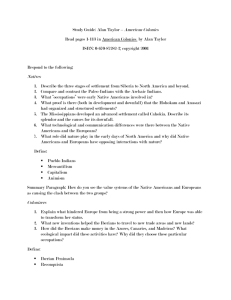 Study Guide: Alan Taylor – American Colonies Read pages 1