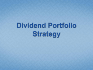 Dividend Portfolio Strategy