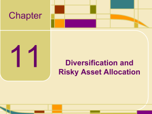 Diversification and Risky Asset Allocation