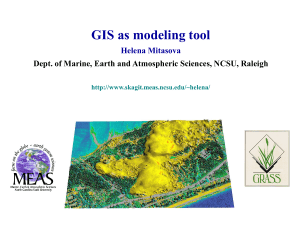 GIS as a Modeling Tool