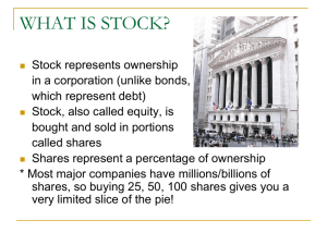 WHAT IS STOCK?