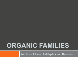 organic families - 12 College Chemistry