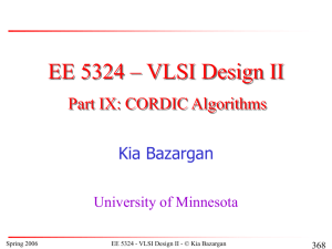 PowerPoint Presentation: EE5324 Memory Design