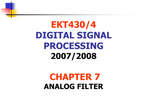 DSP07_Analog Filter