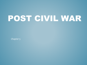 post Civil War