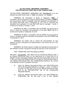 Rates Bilateral Amendment Agreement