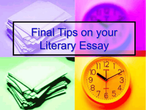 Final Tips on SL Essay final_tips_on_your_literary_essay