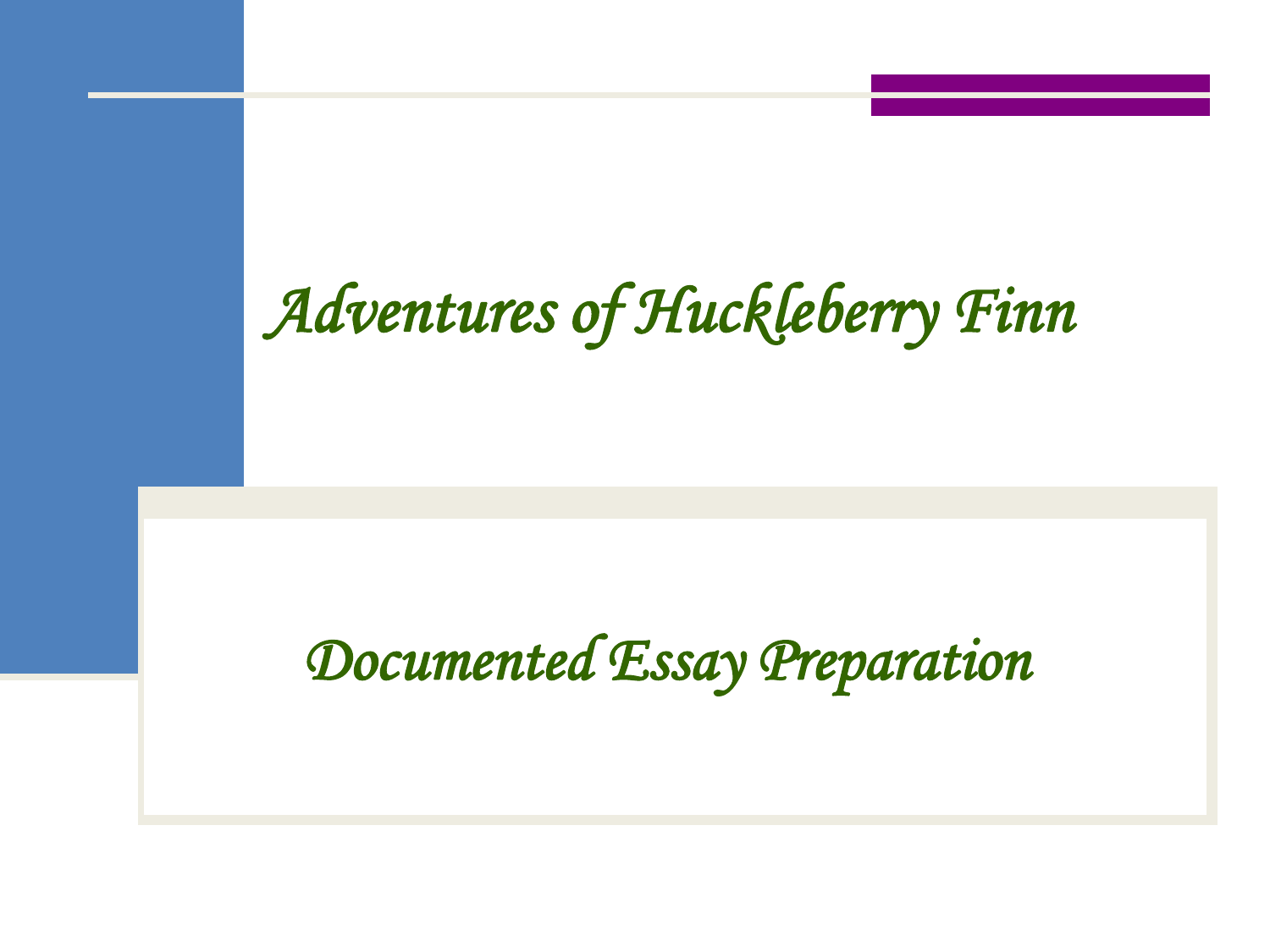 adventures of huckleberry finn sparknotes