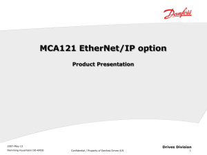 MCA121 EtherNet/IP option